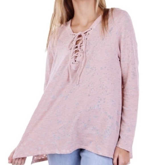 Anthropologie Tops - Anthropologie Maronie Hi-Low Hooded Top Size Medium